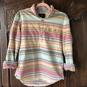American Eagle Outfitters Multicolor Striped Button Down Shirt